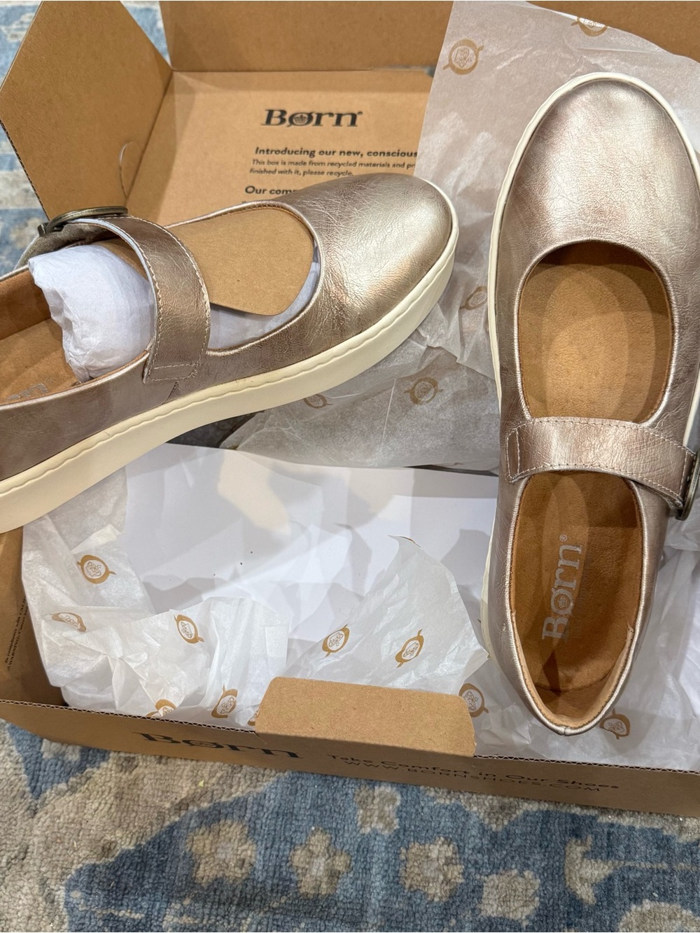 Born Mira Leather Platform Mary Jane Size 11